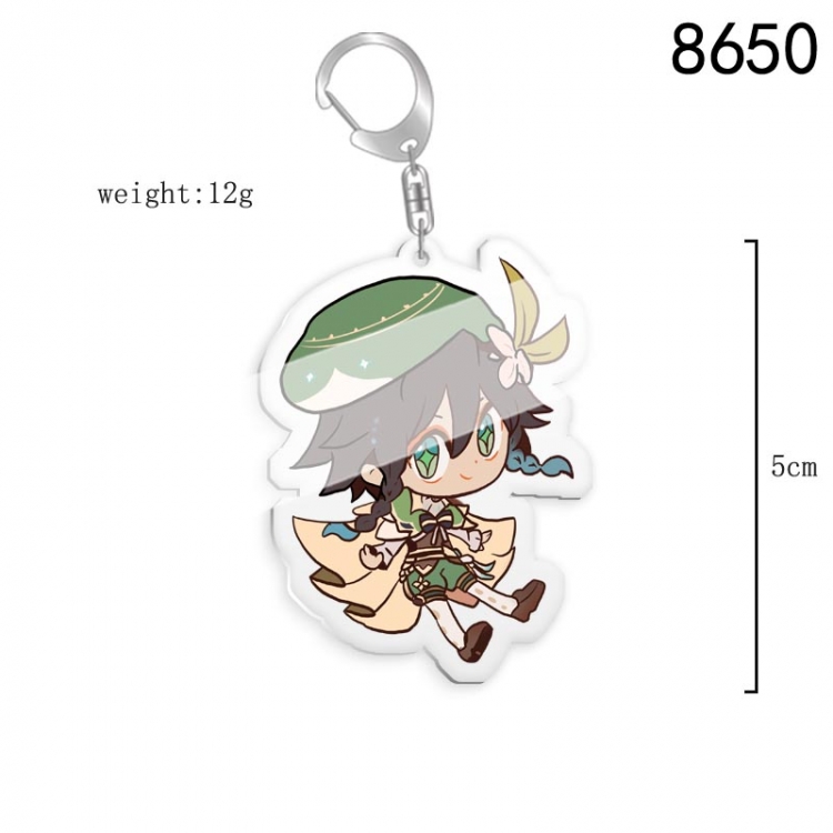 Genshin Impact Anime acrylic Key Chain  price for 5 pcs 8650