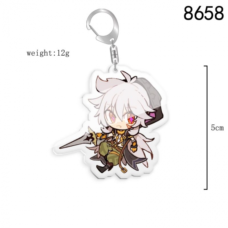 Genshin Impact Anime acrylic Key Chain  price for 5 pcs 8658