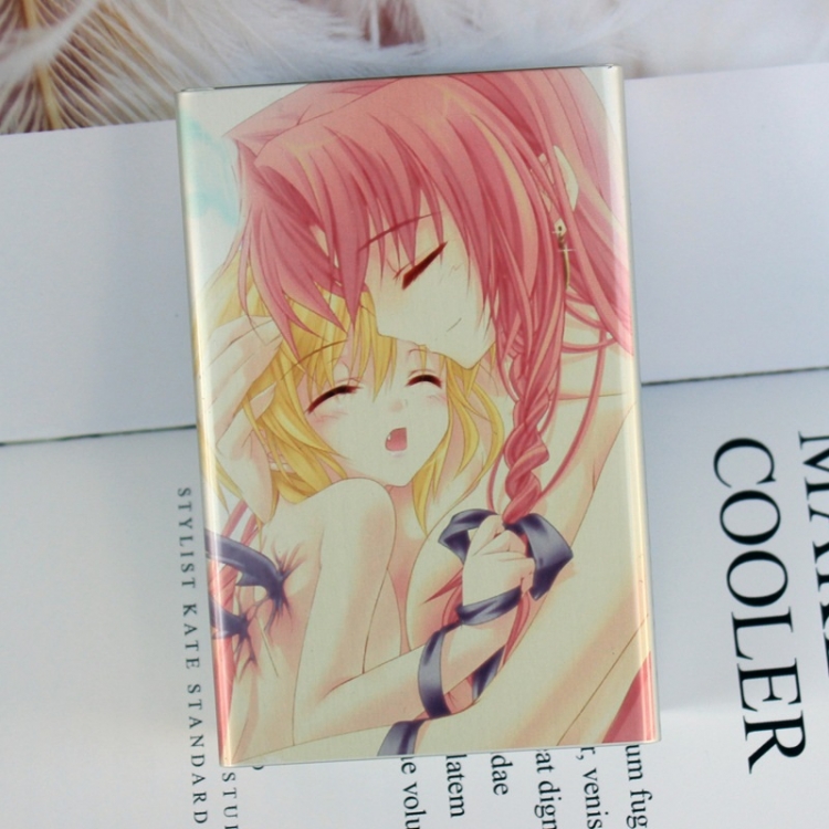 Japanese animation products Aluminum alloy sliding lid cigarette box price for 2 pcs style H