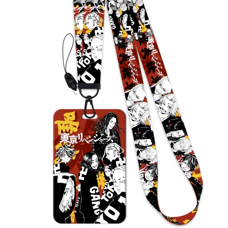 Tokyo Revengers  Black buckle anime long lanyard card holder  price for 2 pcs