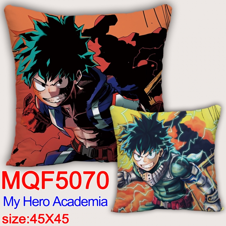 My Hero Academia Square double-sided full-color pillow cushion 45X45CM NO FILLING MQF 5070