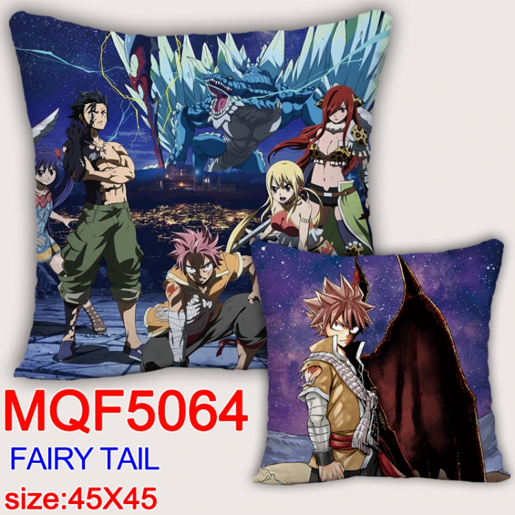 Fairy tail Square double-sided full-color pillow cushion 45X45CM NO FILLING  MQF 5064