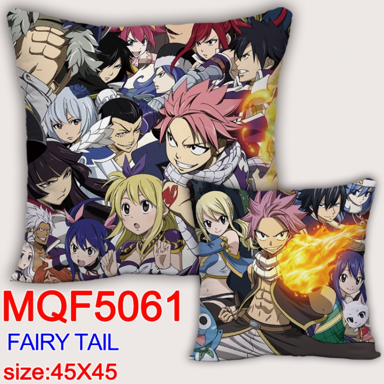 Fairy tail Square double-sided full-color pillow cushion 45X45CM NO FILLING MQF 5061