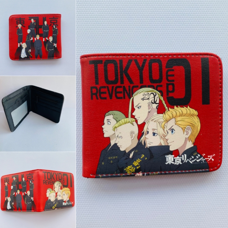  Tokyo Revengers  Full color  Two fold short card case wallet 11X9.5CM 60G Style B