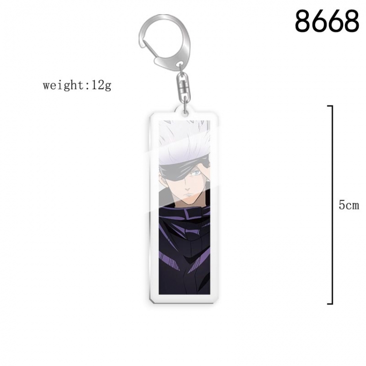 Jujutsu Kaisen   Anime acrylic Key Chain  price for 5 pcs 8668