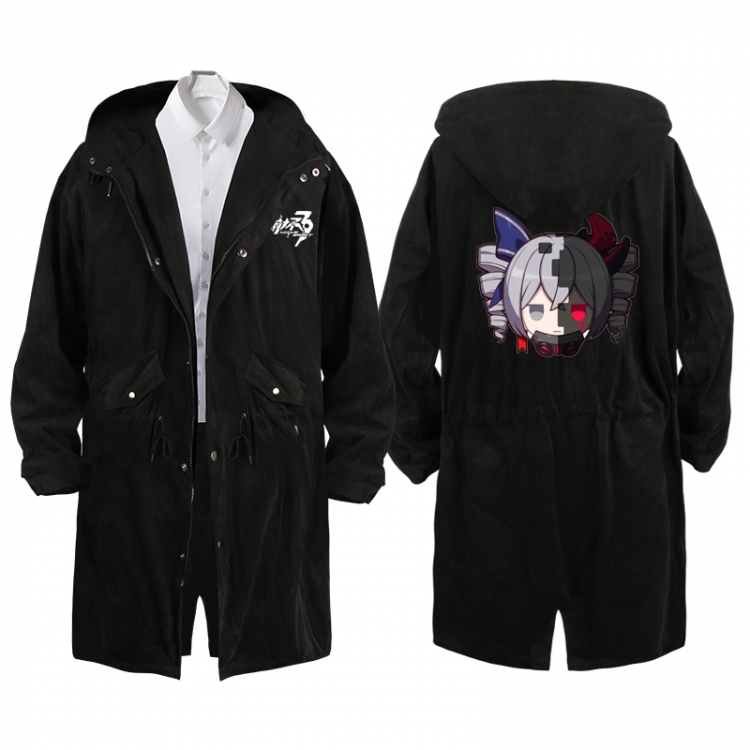 Collapse 3  Anime Peripheral Hooded Long Windbreaker Jacket from S to 3XL