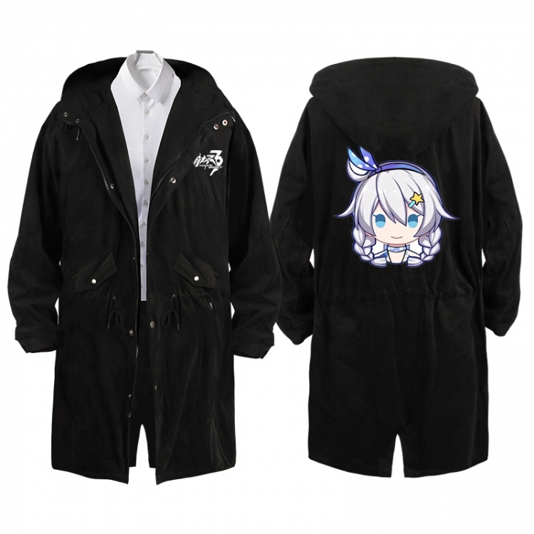 Collapse 3  Anime Peripheral Hooded Long Windbreaker Jacket from S to 3XL