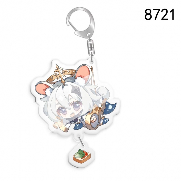 Genshin Impact Anime acrylic Key Chain  price for 5 pcs  8721