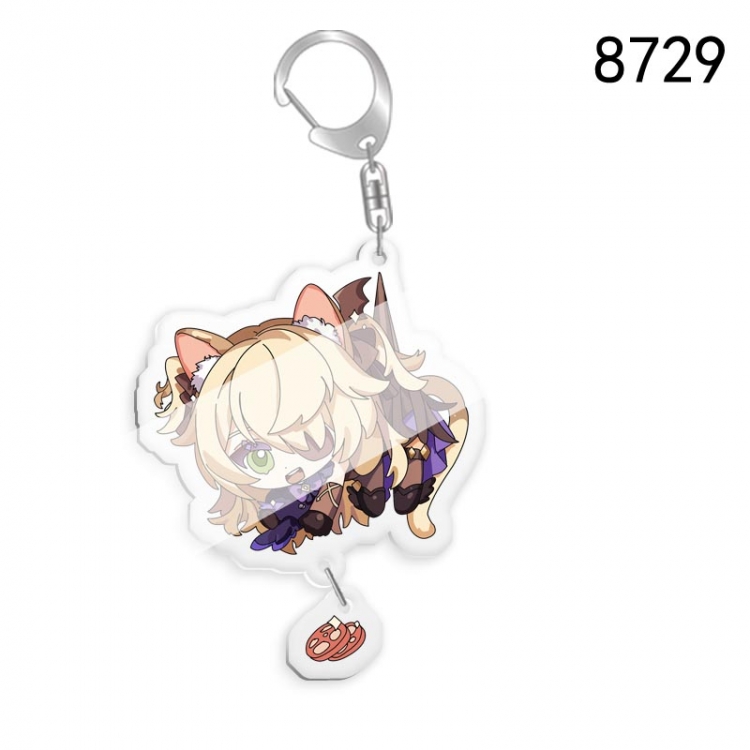 Genshin Impact Anime acrylic Key Chain  price for 5 pcs 8729