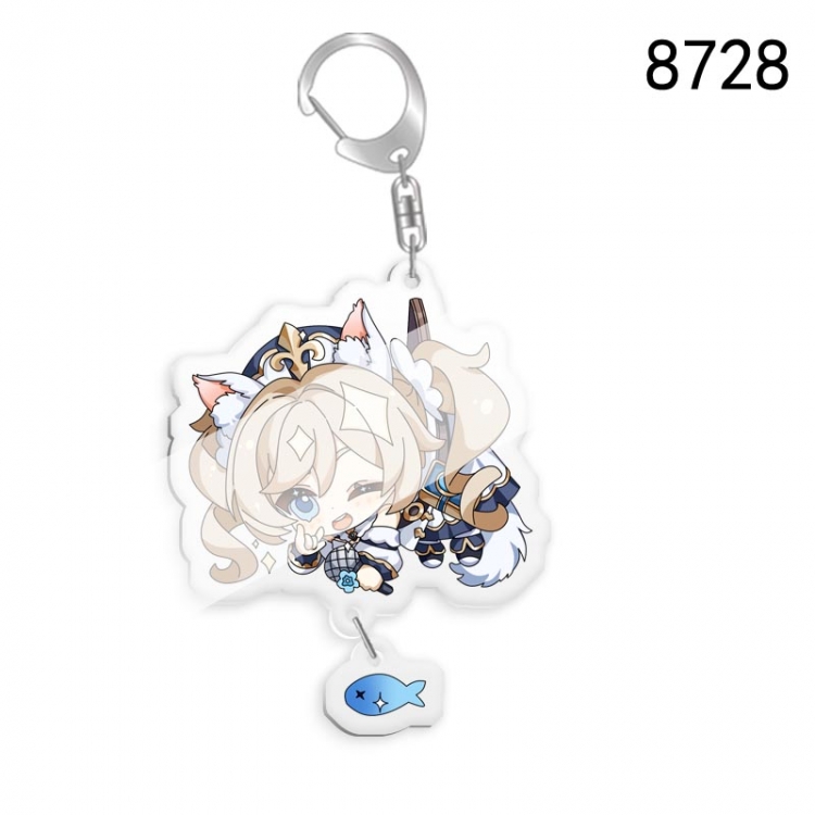 Genshin Impact Anime acrylic Key Chain  price for 5 pcs  8728