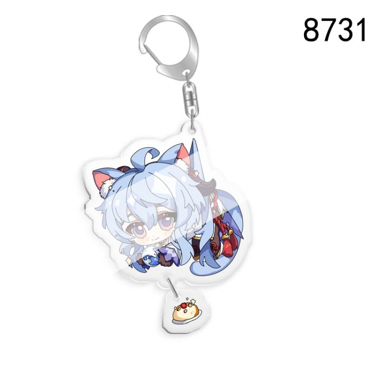 Genshin Impact Anime acrylic Key Chain  price for 5 pcs 8731