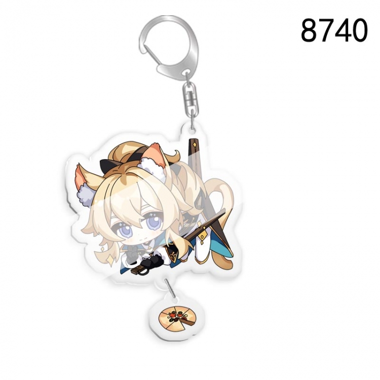 Genshin Impact Anime acrylic Key Chain  price for 5 pcs 8740