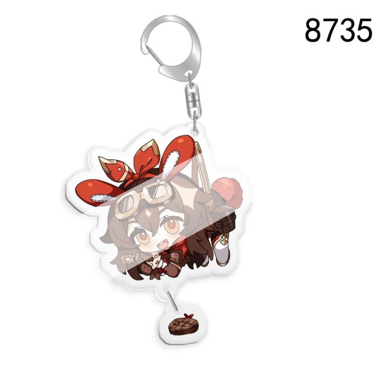 Genshin Impact Anime acrylic Key Chain  price for 5 pcs  8735