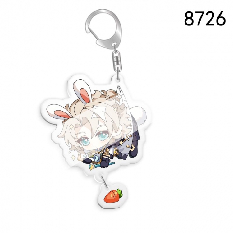 Genshin Impact Anime acrylic Key Chain  price for 5 pcs  8726