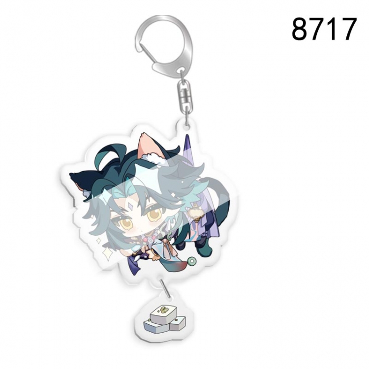 Genshin Impact Anime acrylic Key Chain  price for 5 pcs 8717