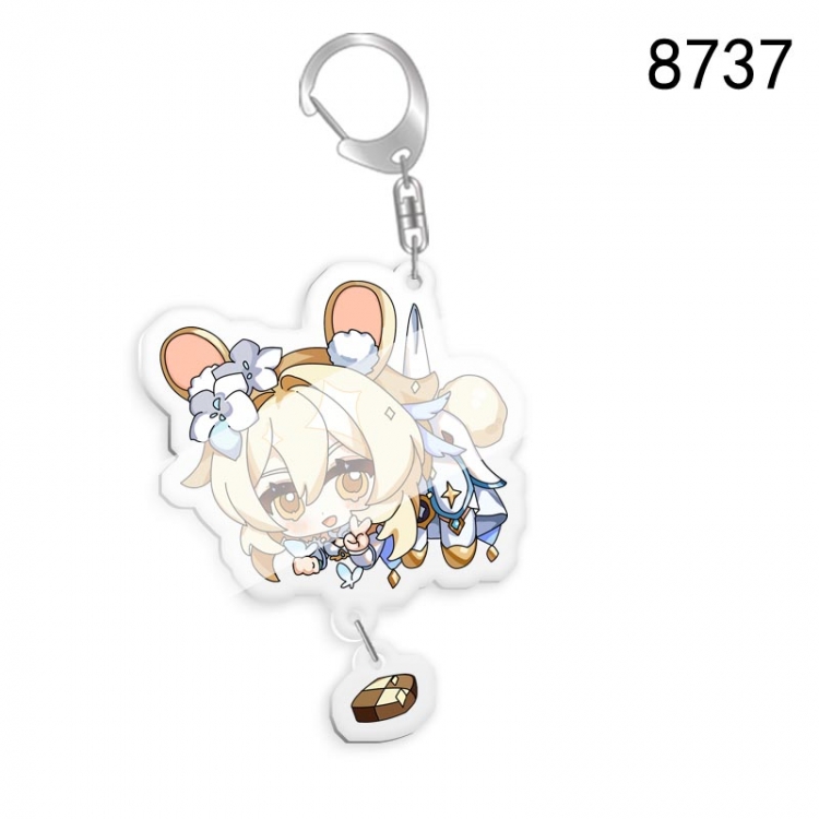 Genshin Impact Anime acrylic Key Chain  price for 5 pcs 8737