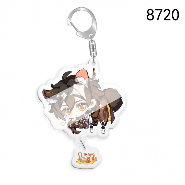 Genshin Impact Anime acrylic Key Chain  price for 5 pcs 8720