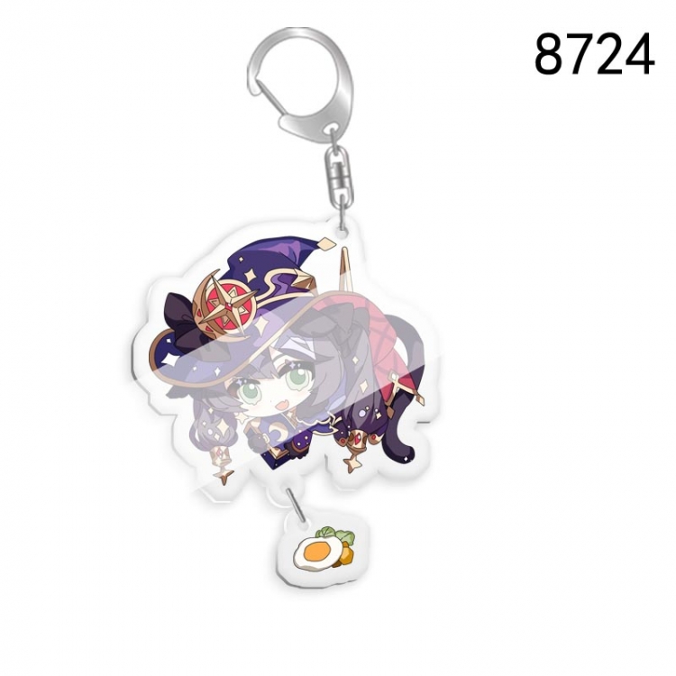 Genshin Impact Anime acrylic Key Chain  price for 5 pcs 8724