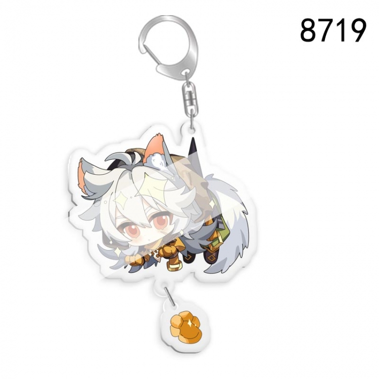 Genshin Impact Anime acrylic Key Chain  price for 5 pcs 8719