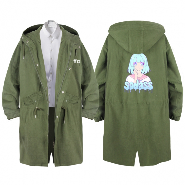 Re:Zero kara Hajimeru Isekai Seikatsu  Anime Peripheral Hooded Long Windbreaker Jacket from S to 3XL