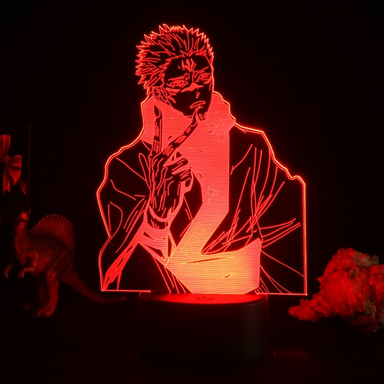 Jujutsu Kaisen 3D night light USB touch switch colorful acrylic table lamp BLACK BASE 997