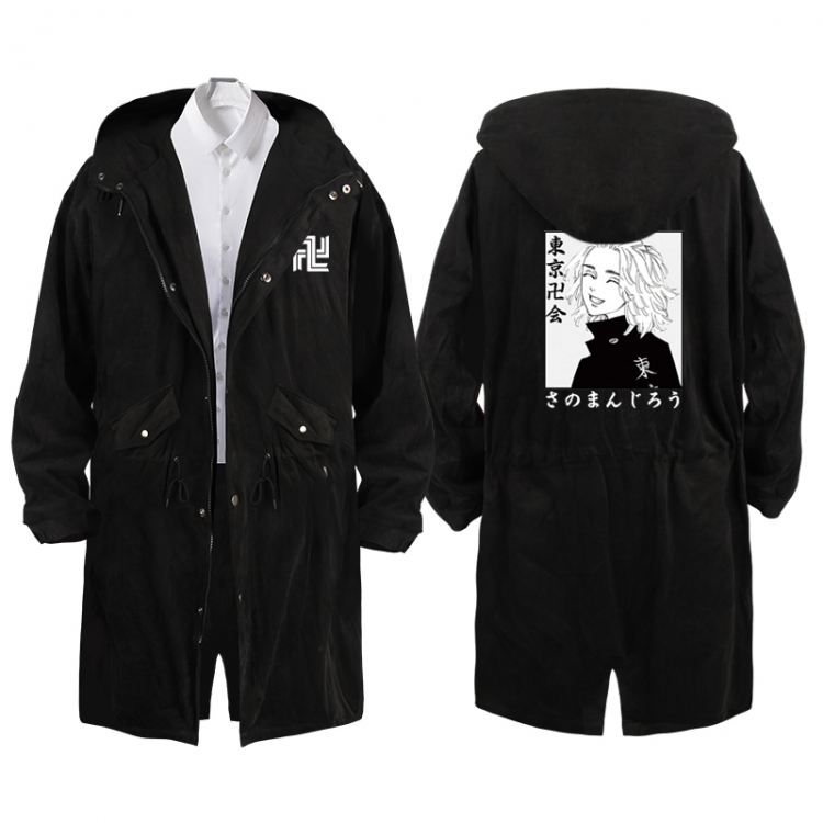 Tokyo Revengers   Anime Peripheral Hooded Long Windbreaker Jacket from S to 3XL