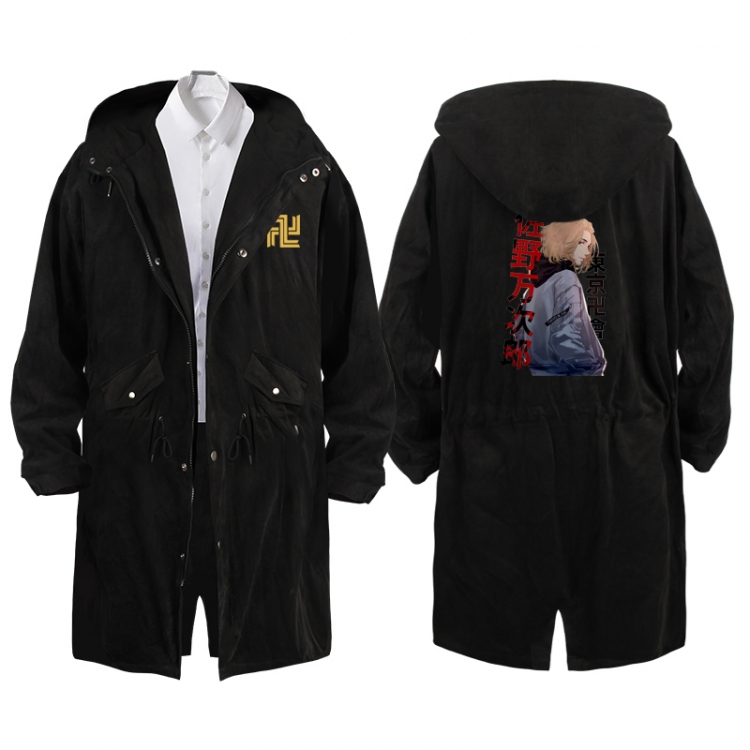 Tokyo Revengers   Anime Peripheral Hooded Long Windbreaker Jacket from S to 3XL