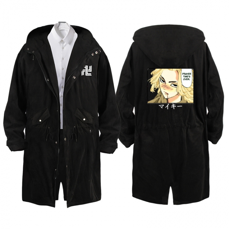 Tokyo Revengers   Anime Peripheral Hooded Long Windbreaker Jacket from S to 3XL