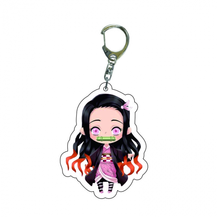 Demon Slayer Kimets Anime acrylic Key Chain  price for 5 pcs 7661