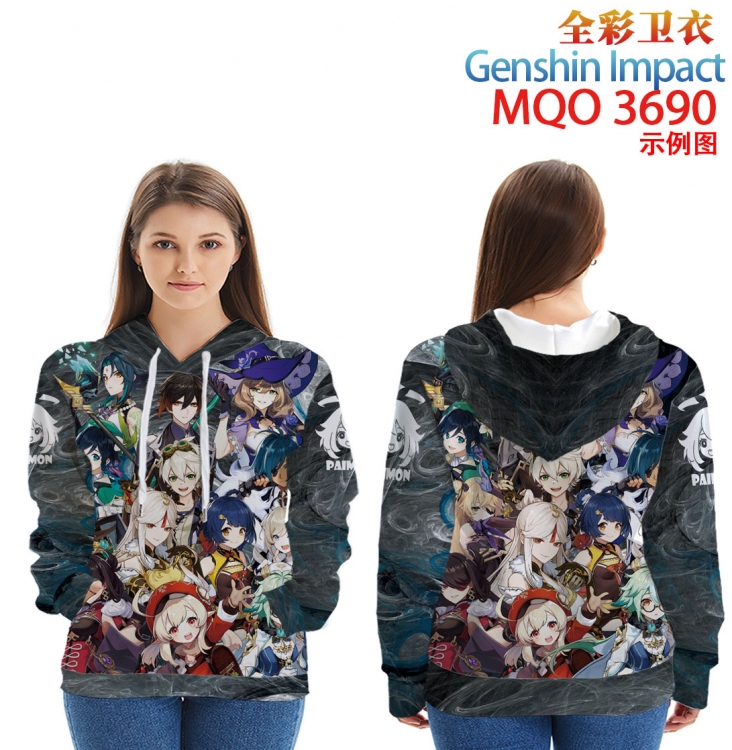 Genshin Impact Full Color Patch pocket Sweatshirt Hoodie  from XXS to 4XL MQO 3690