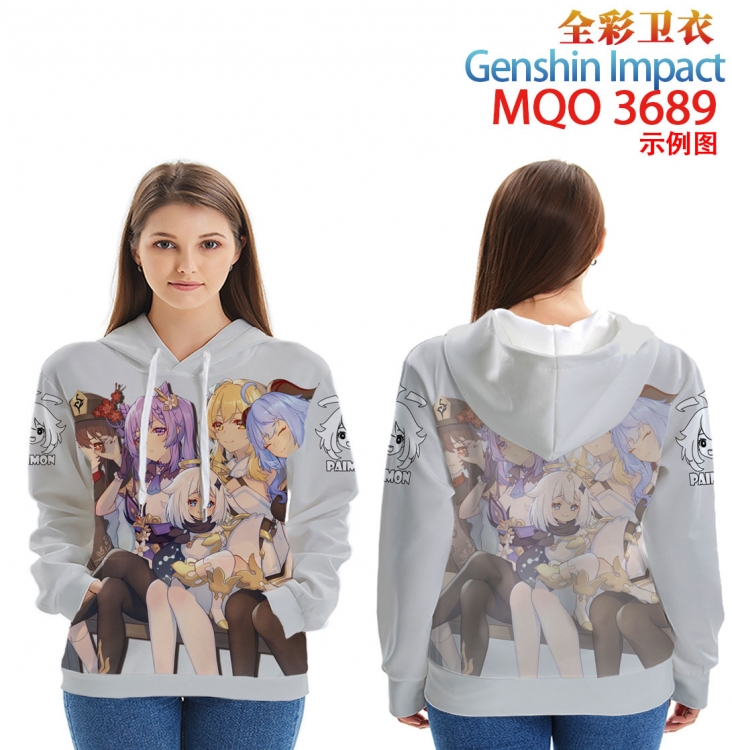 Genshin Impact Full Color Patch pocket Sweatshirt Hoodie  from XXS to 4XL MQO 3689  