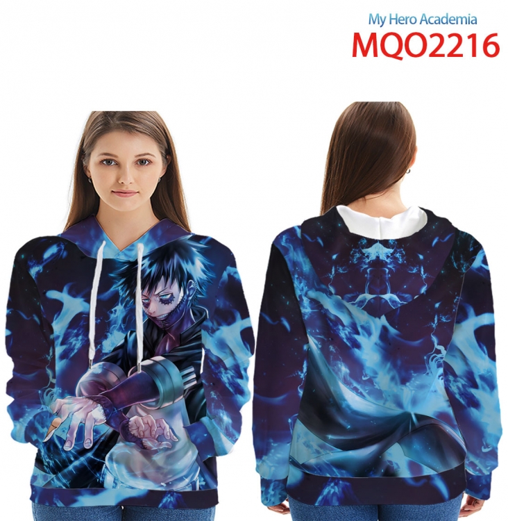 My Hero Academia Full Color Patch pocket Sweatshirt Hoodie  from XXS to 4XL MQO-2216