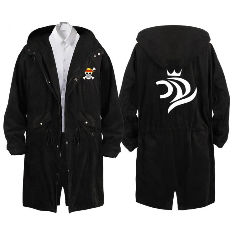 One Piece  Anime Peripheral Hooded Long Windbreaker Jacket from S to 3XL