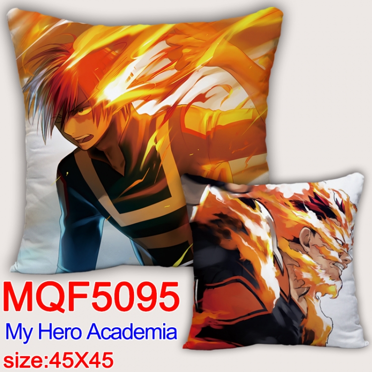 Hero Academia Square double-sided full-color pillow cushion 45X45CM NO FILLING   MQF 5095
