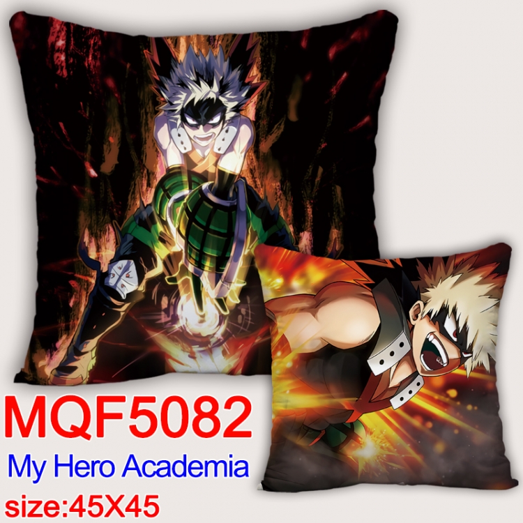 Hero Academia Square double-sided full-color pillow cushion 45X45CM NO FILLING   MQF 5082