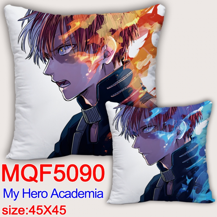 Hero Academia Square double-sided full-color pillow cushion 45X45CM NO FILLING  MQF 5090