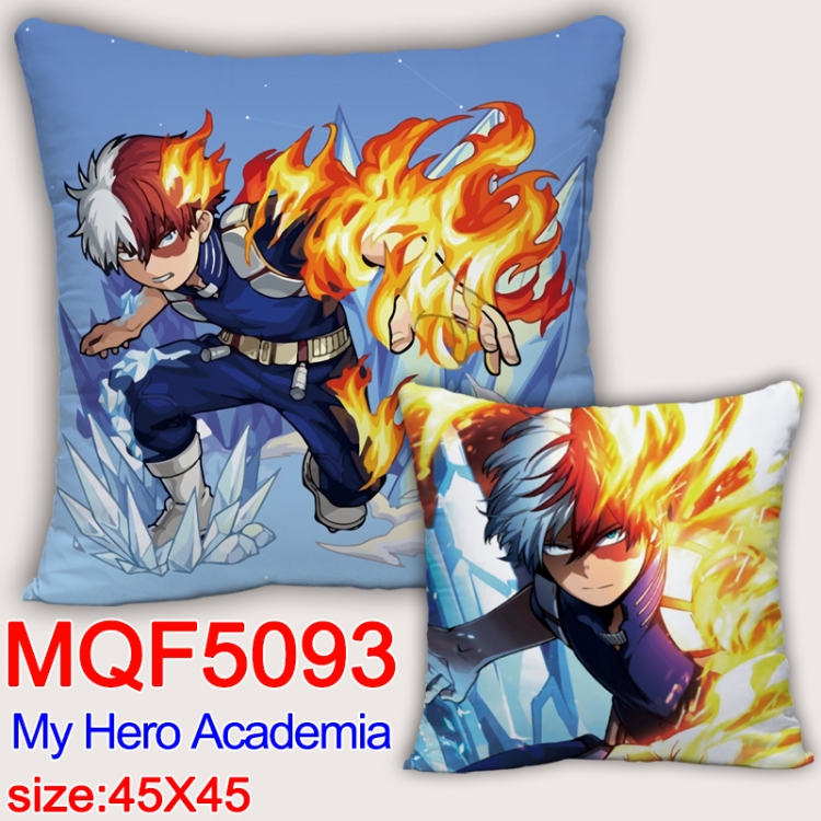 Hero Academia Square double-sided full-color pillow cushion 45X45CM NO FILLING  MQF 5093