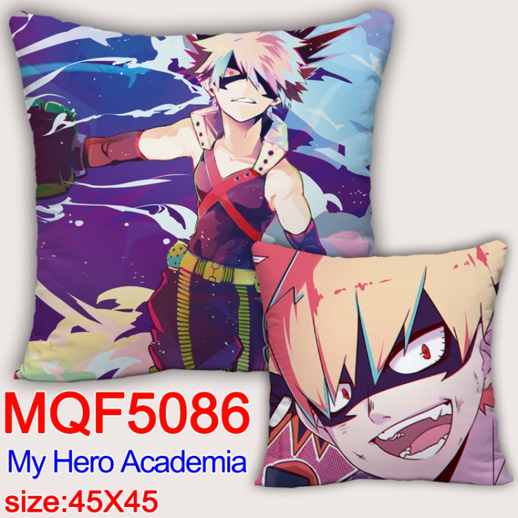 Hero Academia Square double-sided full-color pillow cushion 45X45CM NO FILLING  MQF 5086
