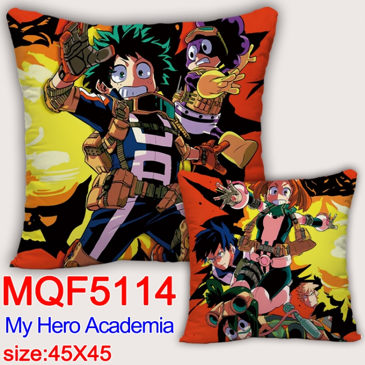 Hero Academia Square double-sided full-color pillow cushion 45X45CM NO FILLING  MQF 5114