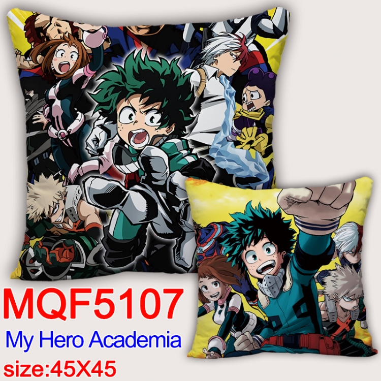 Hero Academia Square double-sided full-color pillow cushion 45X45CM NO FILLING  MQF 5107