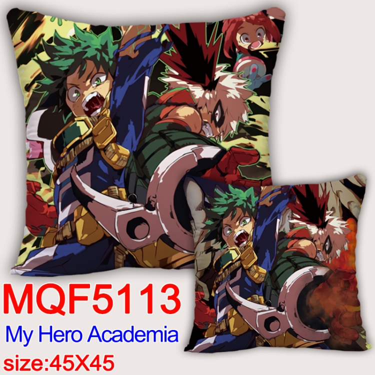 Hero Academia Square double-sided full-color pillow cushion 45X45CM NO FILLING  MQF 5113