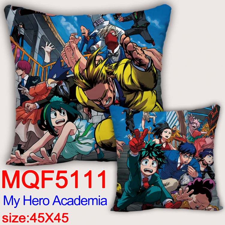 Hero Academia Square double-sided full-color pillow cushion 45X45CM NO FILLING MQF 5111