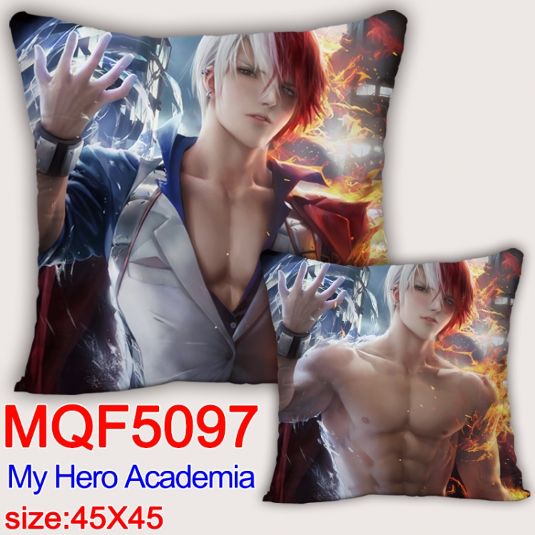 Hero Academia Square double-sided full-color pillow cushion 45X45CM NO FILLING  MQF 5097