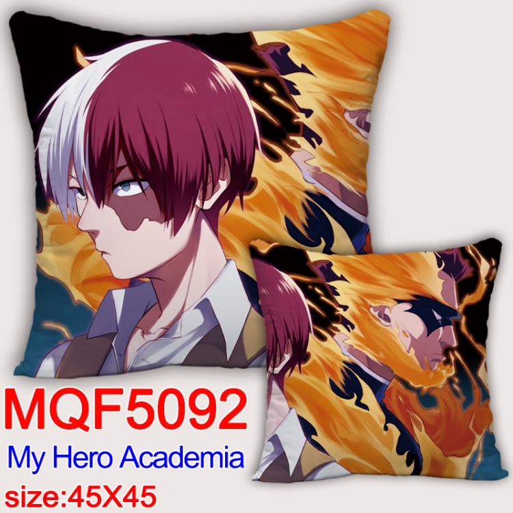 Hero Academia Square double-sided full-color pillow cushion 45X45CM NO FILLING  MQF 5092