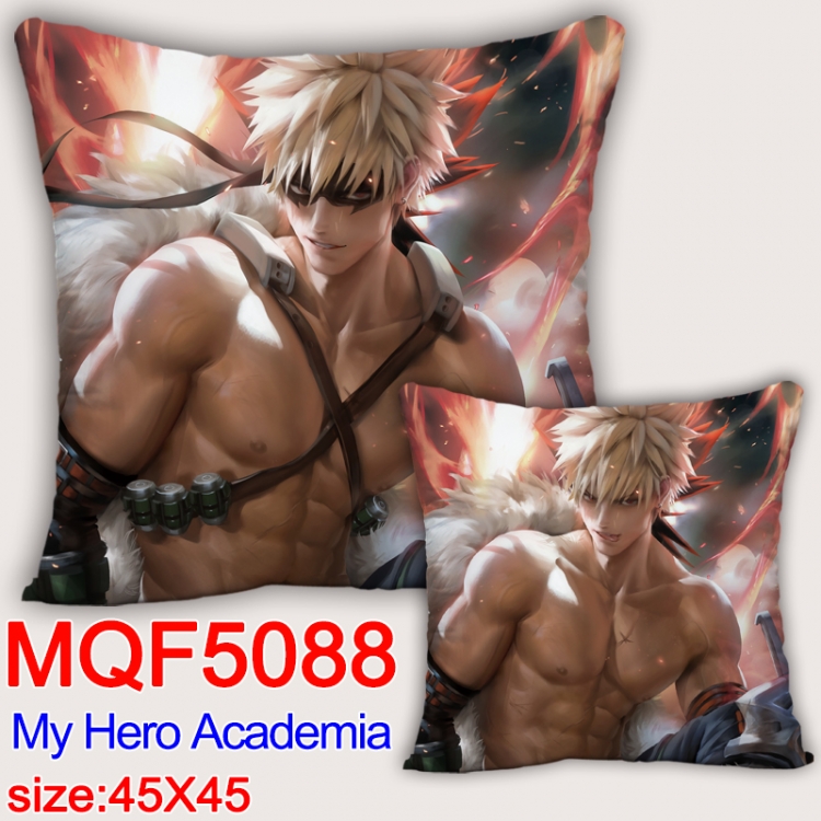 Hero Academia Square double-sided full-color pillow cushion 45X45CM NO FILLING  MQF 5088