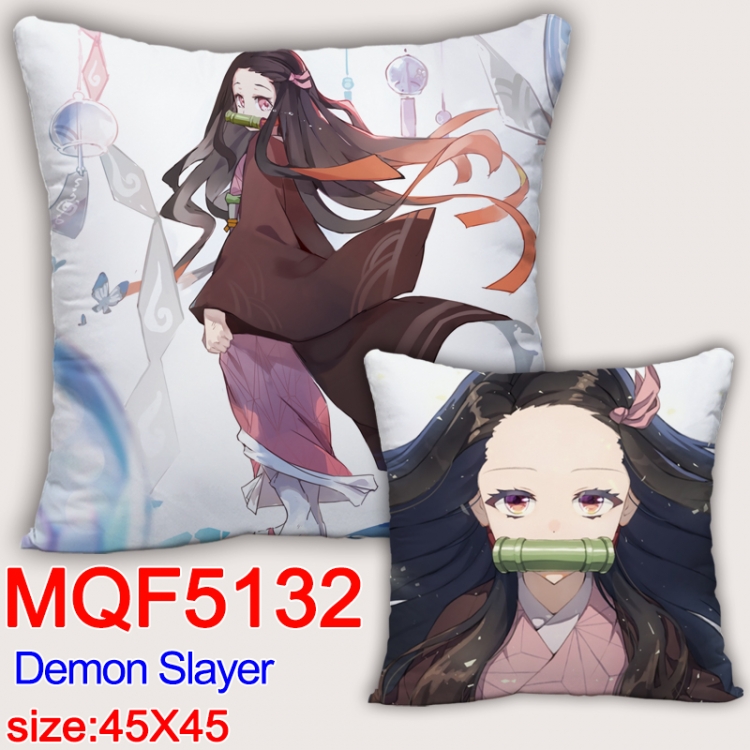Demon Slayer Kimets Square double-sided full-color pillow cushion 45X45CM NO FILLING MQF 4152