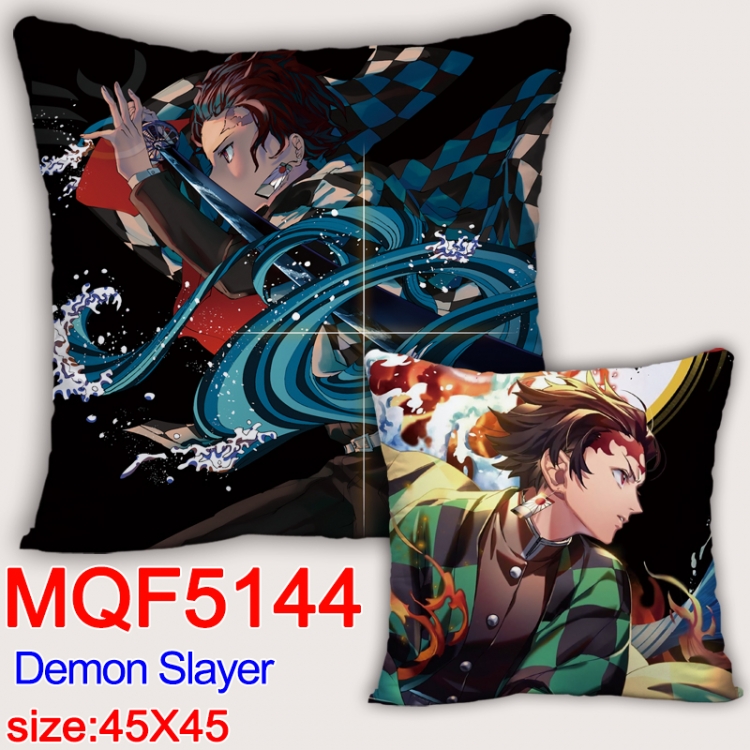 Demon Slayer Kimets Square double-sided full-color pillow cushion 45X45CM NO FILLING  MQF 5144