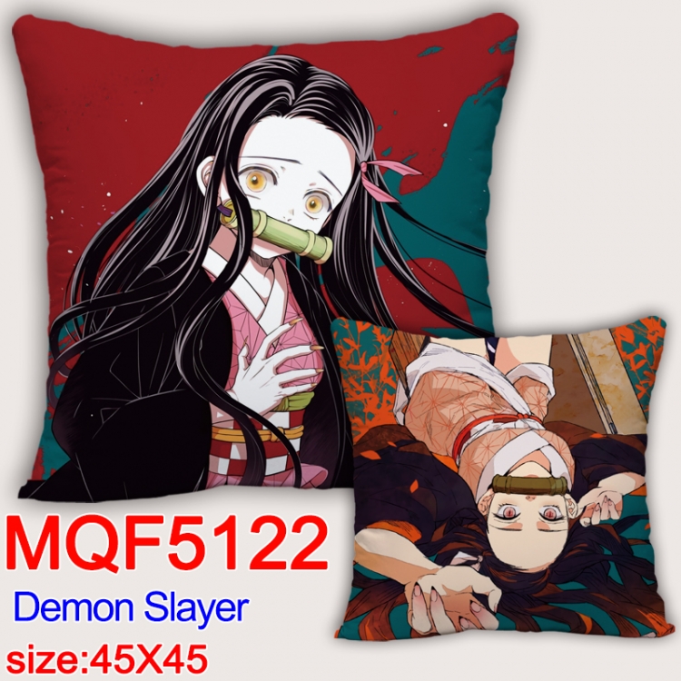 Demon Slayer Kimets Square double-sided full-color pillow cushion 45X45CM NO FILLING MQF 5122