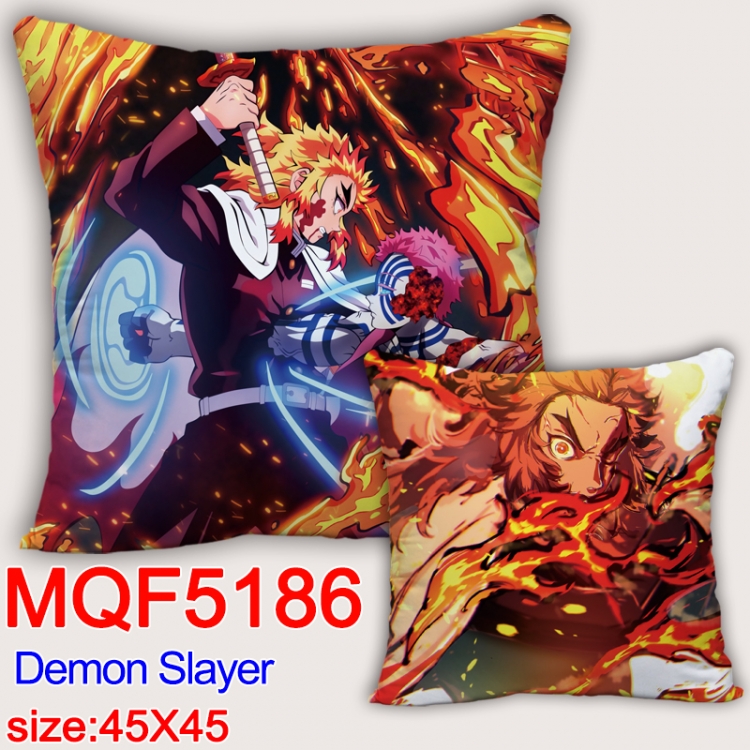 Demon Slayer Kimets Square double-sided full-color pillow cushion 45X45CM NO FILLING MQF 5186