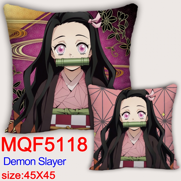 Demon Slayer Kimets Square double-sided full-color pillow cushion 45X45CM NO FILLING MQF 5118